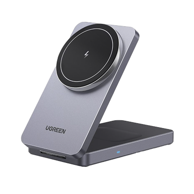 Cargador inalámbrico magnético 2 en 1 (teléfono y AirPods)