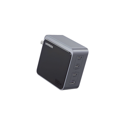 Cargador de 100W serie Nexode S | 4 Puertos de Carga Rápida | 3 USB-C | 1 USB-A | Tecnología GaN II | PD3.0 | QC4.0 | FCP/SCP/AFC/PPS/PPS2.0 | Tecnología de Protección Térmica | Optimiza la Carga | Carcasa Ignifuga.