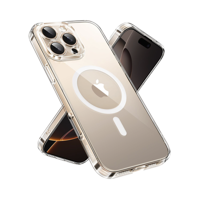 Funda protectora magnética transparente UGREEN Classy para iPhone 16 Pro Max (transparente)