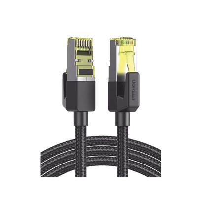 Cable Ethernet Cat7 CLASSâ… F/FTP Redondo con Malla de Nylon 5 Metros