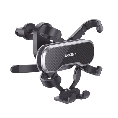 Soporte de Automóvil para Rendija de Ventilación | Tecnología Gravity | Rotación de 360° | Suspensión por Gancho | Pinzas de Goma | Compatible con Rejilla de Ventilación Horizontal y Vertical.