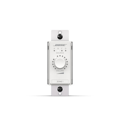 ControlCenter Controlador de volumen y seleccion de fuente (A/B/C/D) de zona digital | Blanco