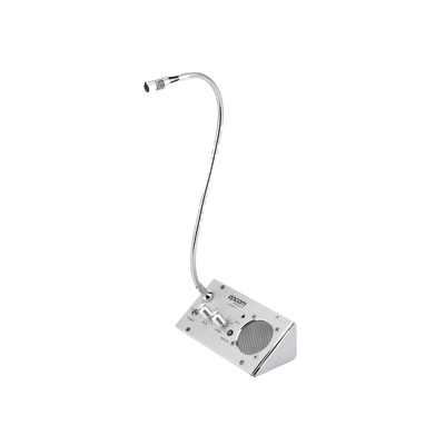 Sistema de Intercomunicación | Ideal para Ventanillas | Audio de voz de dos vías | 12V/1A 2W | Micrófono Interior + Micrófono Exterior