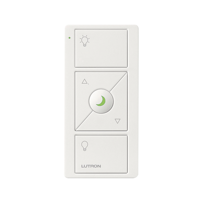 CONTROL REMOTO INALAMBRICO CON 3 BOTONES SUBIR/BAJAR, ENCENDER, APAGAR, NIGHTLIGHT color blanco