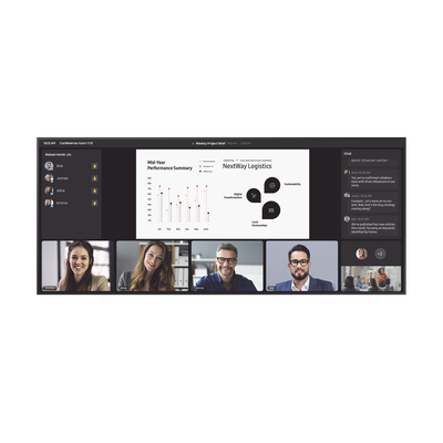 Pantalla Profesional WIDE 105" 5K / 500 nits / Para uso 24/7 / Tizen 8 / HDMI / Dysplay port / bocinas integradas / Eco Sensor / Soporta Rotacion de imagen Pivot