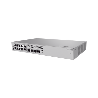 Switch de Acceso Gigabit Administrable PoE Capa 2 / 8 puertos 10/100/1000 Mbps (6*PoE) / 2 Puertos 100/1000/2.5Gbps (PoE) combo 2 Puertos 2.5GE SFP / 2 Puertos 10GE SFP+ Uplink / ERPS / PoE Perpetuo / 128 W / Administración Nube Gratis