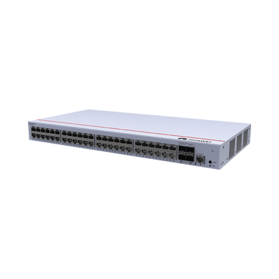 Switch de Distribución/Core Gigabit Administrable Capa 3 / 48 puertos 10/100/1000 Mbps / 4 Puertos 1GE SFP Uplink / ERPS / Rutas Estáticas / iStack / Administración Nube Gratis