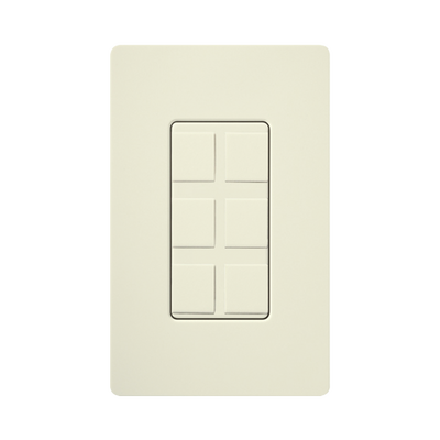 Caja de pared para varios contactos de red o tel, 6 mini espacios