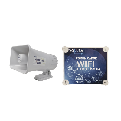 KIT de Alertamiento SISMICO con Audio Oficial SASMEX por WIFI
