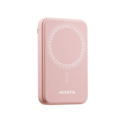 BATERIA DE RESPALDO ADATA POWER BANK MAGNÉTICO R050 5000 MAH USB -C CARGA INALÁMBRICA COLOR ROSA (PR050-11PK)