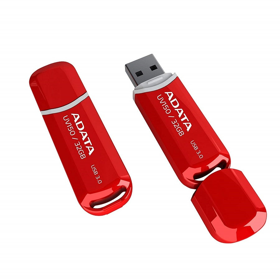 MEMORIA ADATA 32GB USB 3.2 UV150 ROJO (AUV150-32G-RRD)