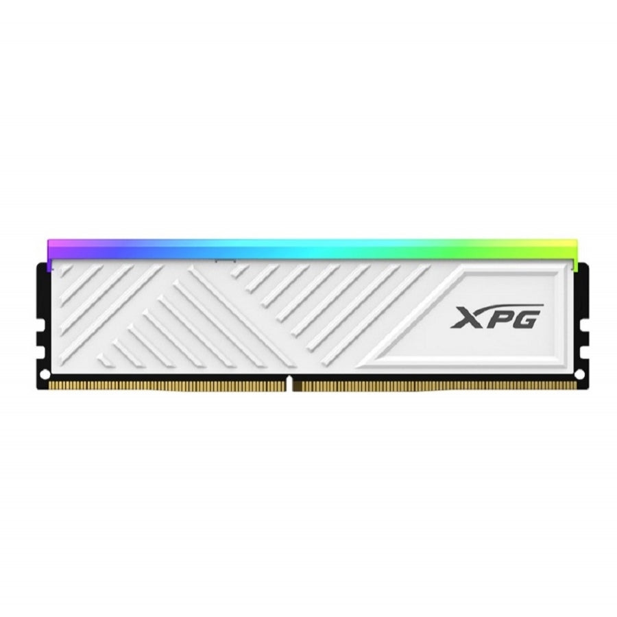 MEMORIA XPG SPECTRIX D35G UDIMM DDR4 16GB PC4-25600 3200MHZ CL16 288PIN 1.35V RGB CON DISIPADOR PC/GAMER COLOR BLANCO (AX4U320016G16A-SWHD35G)