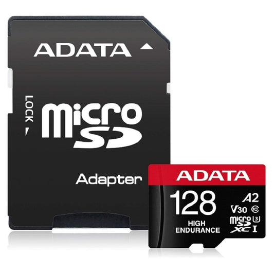 MEMORIA ADATA MICRO SDXC/SDHC 128GB UHS-I VIDEOVIGILANCIA 24/7 100MB/85MB 4K CLASE 10 U3 V30 A2 C/ADAPTADOR (AUSDX128GUI3V30SHA2-RA1)