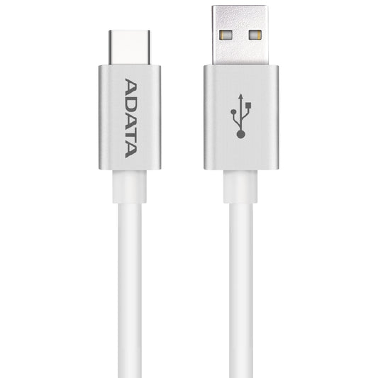 CABLE ADATA TIPO-C A USB 3.0 100CM 2.1A PLATEADO ANDROID/WINDOWS, PUERTO TIPO-C REVERSIBLE