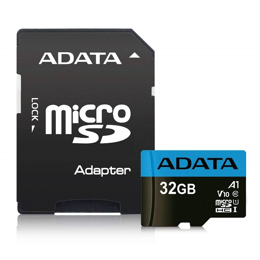 MEMORIA ADATA MICRO SDXC/SDHC 32GB UHS-I 100MB/25MB CLASE 10 V10 A1 C/ADAPTADOR (AUSDH32GUICL10A1-RA1)