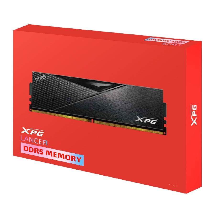 MEMORIA XPG LANCER UDIMM DDR5 16GB PC5-41600 5200MHZ CL38 1.25V CON DISIPADOR PC/GAMER COLOR NEGRO (AX5U5200C3816G-CLABK)