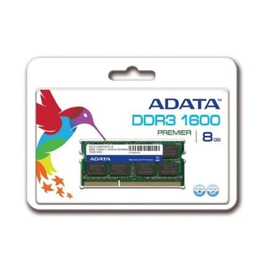 MEMORIA ADATA SODIMM DDR3 LOW 8GB PC3L-12800 1600MHZ CL11 204PIN 1.35V LAPTOP/AIO/MINI PCS (ADDS1600W8G11-S)