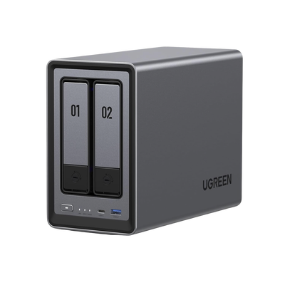 NASync DXP2800 | SO UGOS Pro |  Intel N100 12th Gen Intel® 4 Core™ | 2 Bahías SATA hasta 48TB | 2-Bahias (M.2 NVMe) hasta 16TB | 8GB DDR5 (Exp. a 16GB) | Ethernet 2.5G  | HDMI 4K | 2* USB2.0 | 1*USB 3.2Gen | 1* USB 3.2Gen2 | 1*USB-C 3.2Ge