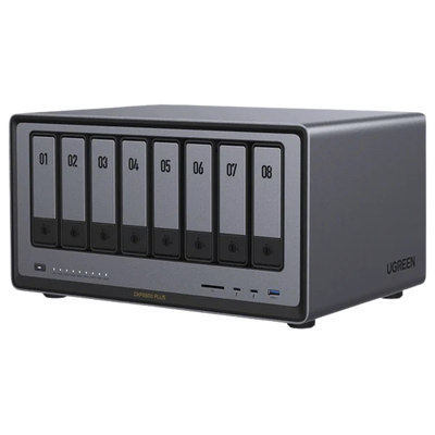 NASync DXP8800 Plus | SO UGOS Pro |  Intel X86 12th Gen Intel® Core™ i5 | SSD 128 GB | 8-Bahias (SATA) | 8GB DDR5 (Exp. a 32GB) | 2* M.2 SSD | 4 Puertos Thunderbolt™4 | WiFi | 1*USB3.2 Gen2, 10Gb/s | HDMI 8k.