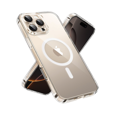 Funda protectora magnética transparente UGREEN Classy para iPhone 16 Pro (transparente)