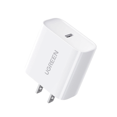 Cargador USB-C de 20W | 1 USB-C de Carga Rápida | QC4.0+ | PD3.0 | PPS | BC1.2| Carga Inteligente | Chip PWM | Múltiple Protección | Mayor Eficiencia Energética | Tamaño Compacto | Carcasa Ignifuga | Color Blanco.