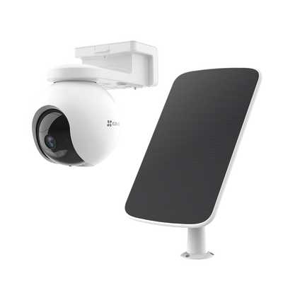 Kit de Cámara de Batería Recargable  y Panel Solar / Wi-Fi / Almacenamiento Gratuito en Memoria Interna de 32 GB / Incluye 1 pieza de CS-HB8 y 1 Pieza de CS-CMT-SOLARPANEL-E