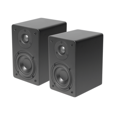 PAR de Altavoces de Estantería | Woofer  de 4&#039;&#039; | Tweeter de 1 | Acabado negro mate | 40 watts | 8ohms