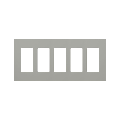 PLACA DE PARED COLOR GRIS, 5 ESPACIOS