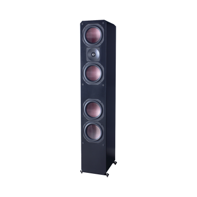 ELITE SERIES PREMIUM HOME THEATER 3 VIAS, 4 WOOFER DE FIBRA DE CARBONO 6.5", 1 TWEETER DE TITANIO, COLOR NEGRO
