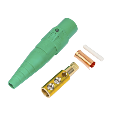 Conector camlock | 400 AMPERES | MACHO | color verde