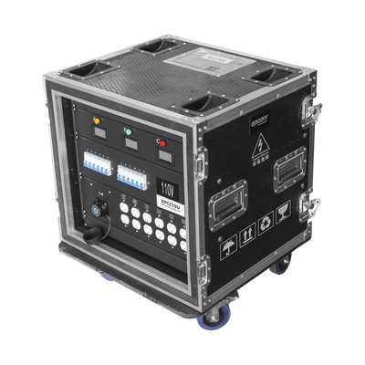 Centro de carga movil para instalaciones temporales con conexión TIPO socapex a 110v Y 220V | RACK 10U