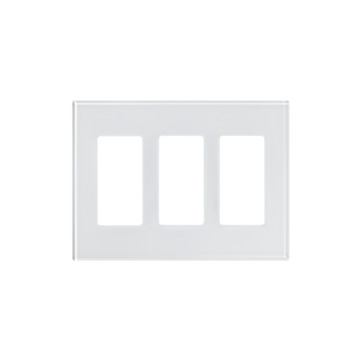 Tapa de cristal para apagador o atenuador, 3 espacio.