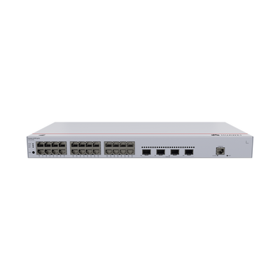 Switch de Distribución/Core Gigabit Administrable  Capa 3 / 24 puertos 10/100/1000 Mbps  / 4 Puertos 10GE SFP+ Uplink / ERPS / Rutas Estáticas / iStack / Administración Nube Gratis