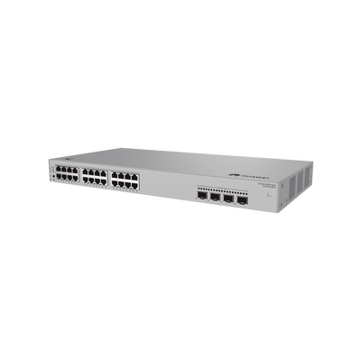 Switch de Acceso Gigabit Administrable PoE Capa 2+ / 24 puertos 10/100/1000 Mbps (PoE) / 4 Puertos 2.5GE SFP Uplink  / ERPS / Rutas Estáticas / PoE Perpetuo / 400 W / Administración Nube Gratis