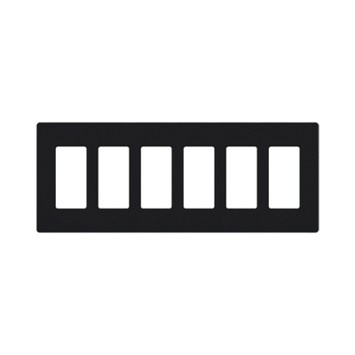 Placa 6 espacios pata dimmer o apagadores Lutron