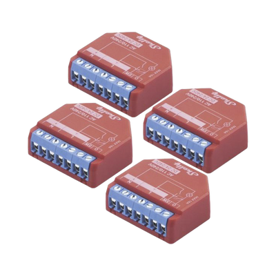 KIT de 4 piezas Relevador inalámbrico inteligente 16A, 110-230 V, medición de consumo, compatible con asistente de voz Alexa, Google Home