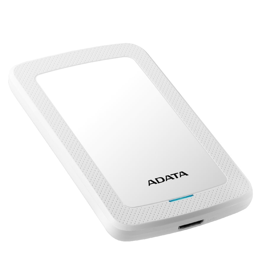 DISCO DURO EXTERNO ADATA HV300 2TB PORTATIL 2.5 USB 3.2 WINDOWS MAC LINUX DASHDRIVE SLIM COLOR BLANCO ( AHV300-2TU31-CWH)