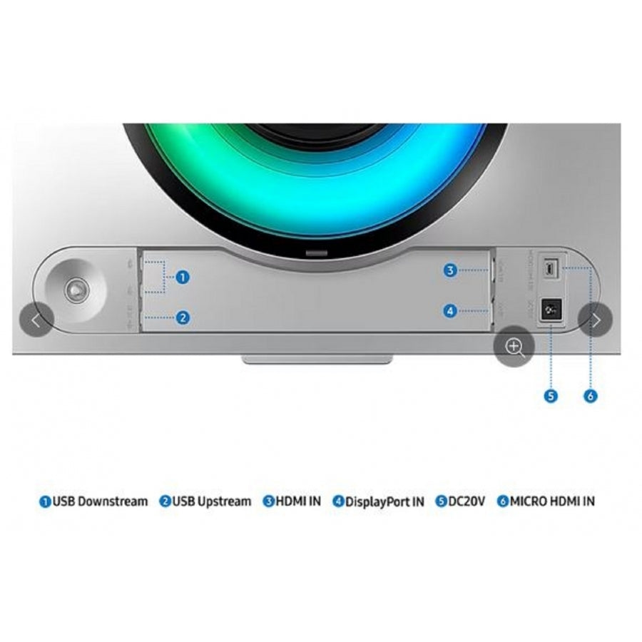 MONITOR LED SAMSUNG 49 PULGADAS, WIDESCREEN, 5120 X1440, ODYSSEY OLED G9 G95SC, COLOR SILVER, 1 HDMI, 1 D. PORT, USB HUB, WIFI, BLUETOOTH, BOCINAS, GAMER 240HZ, 1800R, .03MS, CURVO