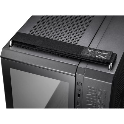 GABINETE ASUS TUF GAMING GT502 /MEDIA TORRE /ATX /MINI-ITX /CRISTAL TEMPLADO /MODULAR /NEGRO