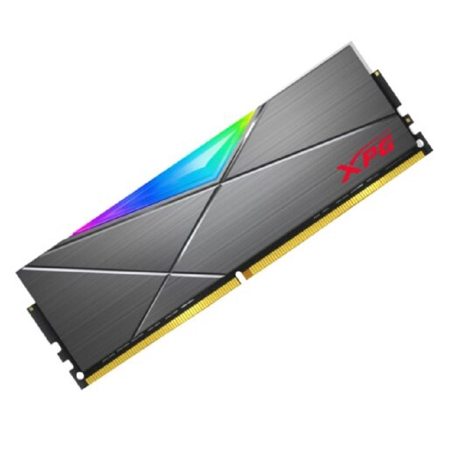 MEMORIA XPG SPECTRIX D50 UDIMM DDR4 8GB PC4-28800 3600MHZ CL18 1.35V RGB CON DISIPADOR PC/GAMER COLOR GRIS (AX4U36008G18I-ST50)