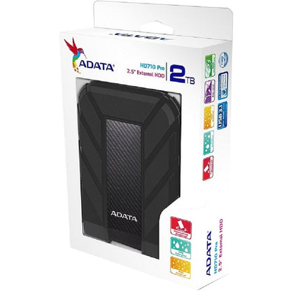 DISCO DURO EXTERNO ADATA HD710P 2TB PORTATIL 2.5 USB 3.2 WINDOWS MAC LINUX CONTRAGOLPES COLOR NEGRO (AHD710P-2TU31-CBK)