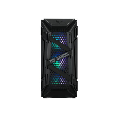 GABINETE ASUS TUF GAMING GT301 /MEDIA TORRE /ATX /CRISTAL TEMPLADO /NEGRO /RGB