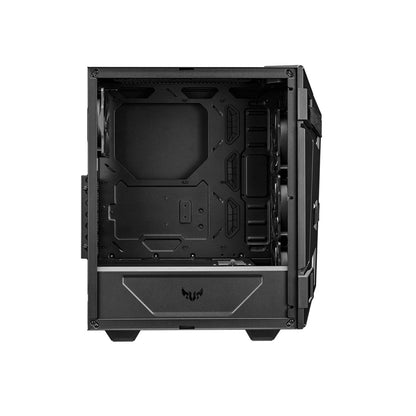 GABINETE ASUS TUF GAMING GT301 /MEDIA TORRE /ATX /CRISTAL TEMPLADO /NEGRO /RGB