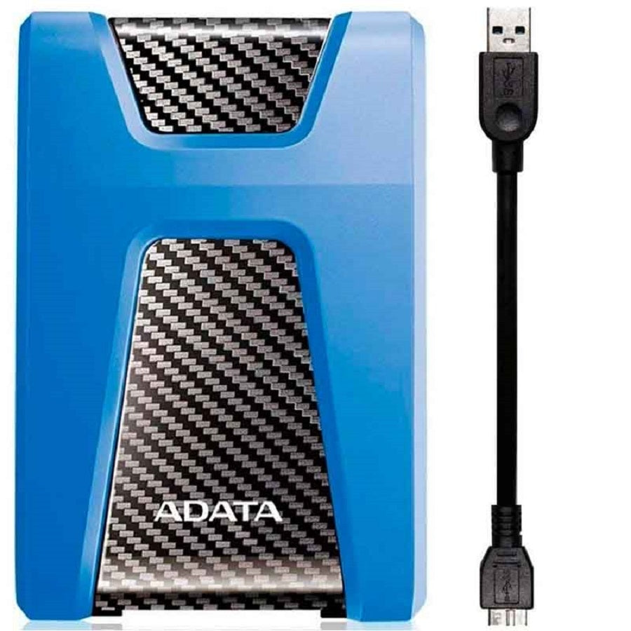 DISCO DURO EXTERNO ADATA HD650 2TB PORTATIL 2.5 USB 3.2 WINDOWS MAC LINUX CONTRAGOLPES COLOR AZUL (AHD650-2TU31-CBL)