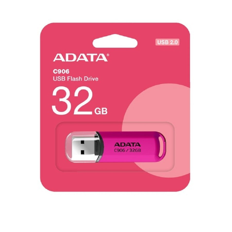 MEMORIA ADATA 32GB USB 2.0 C906 ROSA (AC906-32G-RPP)