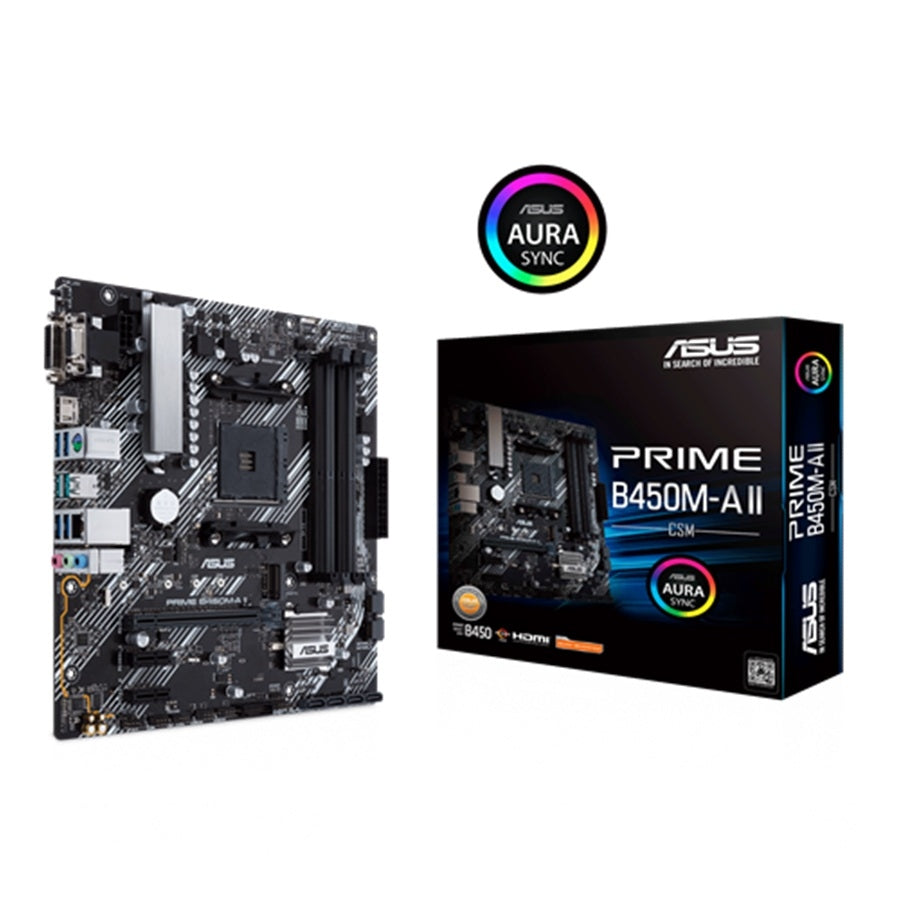 MB ASUS B450 AMD S-AM4 5A GEN /4X DDR4 2666 /HDMI /DVI-D /D-SUB /M.2 /6X USB 3.2 /MICRO ATX /GAMA MEDIA