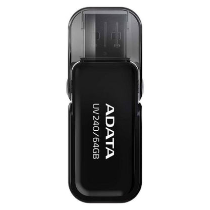 MEMORIA ADATA 64GB USB 2.0 UV240 NEGRO (AUV240-64G-RBK)