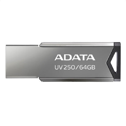 MEMORIA ADATA 64GB USB 2.0 UV250 METALICA (AUV250-64G-RBK)