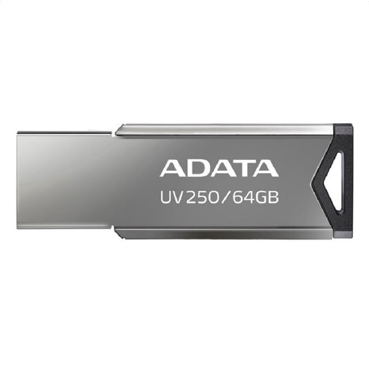 MEMORIA ADATA 64GB USB 2.0 UV250 METALICA (AUV250-64G-RBK)