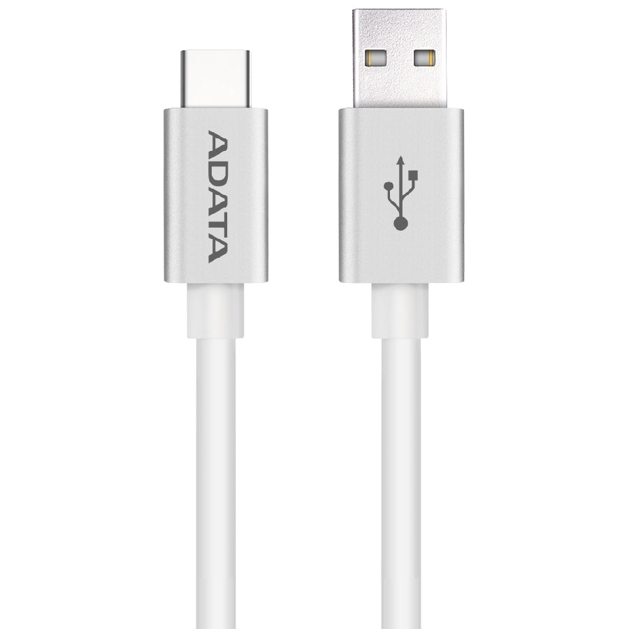 CABLE ADATA TIPO-C A USB 3.0 100CM 2.1A PLATEADO ANDROID/WINDOWS, PUERTO TIPO-C REVERSIBLE